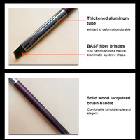 Kuas Makeup Detail Yeliner Bulu Mata Alis Tipis Super Rata Kepala Tunggal Ganda Label Pribadi