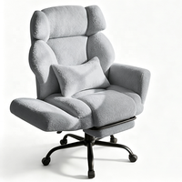Chaise de bureau ergonomique confortable avec accoudoirs rabattables, siège extra large, coussin lombaire et design croisé pour les jambes, idéale pour le gaming et les postes de travail grands et larges