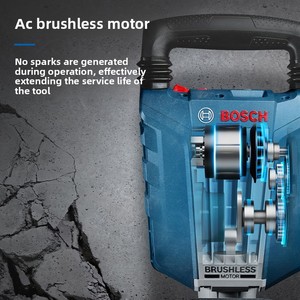 Marteau perforateur rotatif hexagonal professionnel pour béton, 14,6 kg, 220 V CA, outil sans balais - Product Image 4