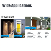 Applique murale solaire LED LEAD avec indice de protection IP65, options 3000K, 4000K, 6000K, garantie 3 ans, lampe murale extérieure pour villa, cour