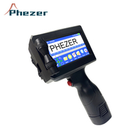 Imprimante à jet d'encre portable Phezer, contrôlée par Android, vitesse d'impression de 20 ppm pour l'étiquetage des boîtes/emballages en PE