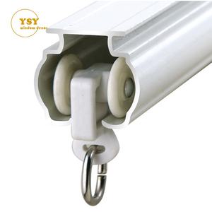Système de piste de rideau de fenêtre, glissières coulissants droits en alliage d'aluminium, Double pistes de tapisserie - Product Image 1