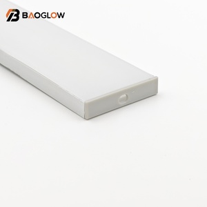 Nouveau design, profilé en aluminium anodisé 50*10, 50 mm de large, pour bande LED, profilé haut de gamme avec canal pour cornet LED, vis personnalisable - Product Image 5