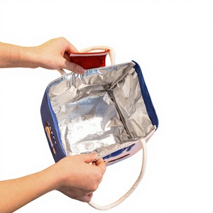 Bolsa Térmica para Almuerzo con Diseño de Oficinista de Dibujos Animados, de Poliéster Grueso, Portátil, de Alta Apariencia, para Estudiantes - Product Image 5