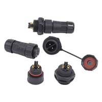 Boîte de jonction 2 3 4 5 6 7 8 2 + 3 2 + 4 broches Signal d'alimentation prise électrique M20 type de soudure assemblage mâle femelle panneau connecteur IP68