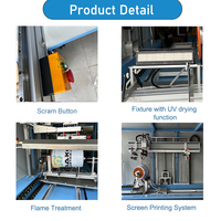 Impresora Automática de Serigrafía para Contenedores de Plástico con Servomotor, para Cubetas de PE y Bidones de HDPE, con Sistema de Secado LED