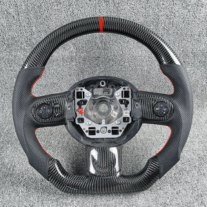 พวงมาลัยหนัง<span class=keywords><strong>ทร</strong></span>ง D คาร์บอนไฟเบอร์แบบสามก้าน ขนาดมาตรฐาน 3 ก้าน สำหรับ MINI Cooper S/JCW (F-Series) - Product Image 5