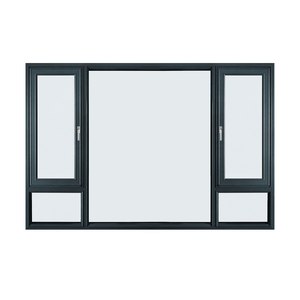 نافذة بابية حديثة مخصصة بأسعار معقولة مقاومة للإعصار من سبائك الألومنيوم - Product Image 1