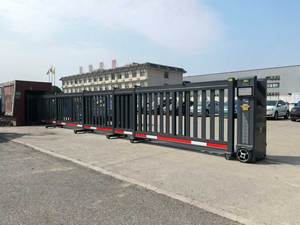Portão Telescópico Automático Retrátil de Alumínio Industrial para Uso em Armazém e Hospital com Controle Remoto - Product Image 5