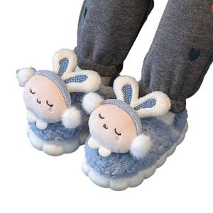 Women's Canvas Cotton Fluffy Cute Puppy-pattern Winter Warm Eco-friendly Slip-resistant Plastic-soled Plush Evergreen Outdoor - Product Image 5