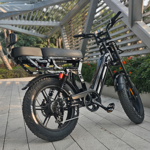 Adult Electric Bike 20 Inch Fat Tire 750W Brushless Motor Dual Suspension Aluminum Frame 48V Lithium Battery Urban Style - Product Image 2