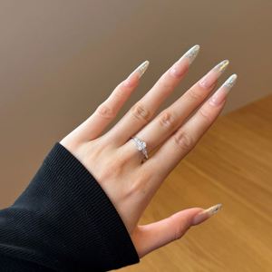 Dylam Trending Design Rhodium 14K Gold Plated S925 <b>Silver</b> Three-Stone 5A 8A Cubic Zirconia Women <b>Men</b> Engagement Bridal <b>Rings</b> - Product Image 4