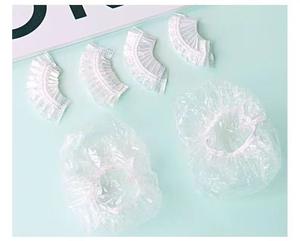 100 pièces/sac capuchons d'<span class=keywords><strong>oreille</strong></span> jetables épaissis en plastique PE housses de protection des oreilles - Product Image 3