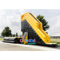Énorme jeu gonflable commercial de saut en chute libre double, capacité 800 kg, pour 3 à 8 utilisateurs
