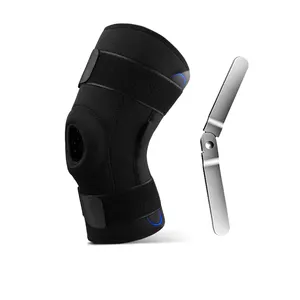 Sport Kniebeschermers Antislip Anti-Collision Fitness Dubbele Aluminium Plaat Kniesteun Beschermers Ademende Schokbestendige Kniebrace