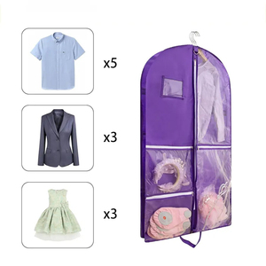 कस्टम लोगो नृत्य Pvc पारदर्शी डस्टप्रूफ फोल्ड स्टोरेज परिधान बैग रिसाइकिल सुविधा - Product Image 5