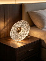 Lampe LED de luxe, moderne, en verre artisanal, motif unique, lampe sur pied pour salon, hôtel, chambre à coucher, lumière décorative