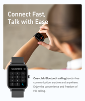 Reloj Inteligente, Pantalla Táctil Completa de 1.95'', Resistente al Agua IP68, Llamadas por BT5.3, Monitor de Frecuencia Cardíaca/Presión Arterial/SpO2, Más de 100 Deportes, 350mAh CX3