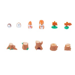 森動物かわいいリスハリネズミ樹脂装飾カスタム様々なマイクロ景観装飾品 - Product Image 5