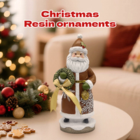 Nouveautés ODM Logo personnalisé Motif Fête Nouveautés de Noël Cadeaux Ornements de Noël en résine