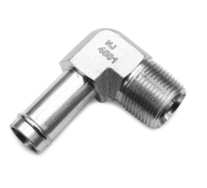 Productos de Fábrica de Alta Calidad, Codo Recto de 90 Grados de Acero al Carbono Galvanizado, Adaptador de Manguera Macho NPTF 4501 - Product Image 3