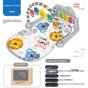 Venta caliente Baby Fitness Rack Music Pedal Toy Newborn Baby Piano Game Mat para 0-36 meses - Product Image 3