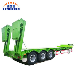 Rimorchio Semirimorchio Ribassato a 3 Assi in Acciaio per Trasporto Pesante con Rampa Idraulica - Prodotto in Cina - Product Image 6