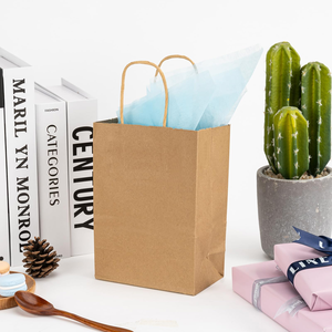 Bolsa de Papel Kraft Marrón y Blanca de Lujo Reciclable con Logotipo Personalizado, para Comida, Café, Comida para Llevar, con Asas de Cuerda, Impresión y Laminación - Product Image 6