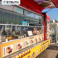 Wetruth Remorque Bar Mobile, Café, Restaurant, Entièrement Équipée, Remorque Alimentaire pour Doner Kebab, Concession de Boissons, Food Truck
