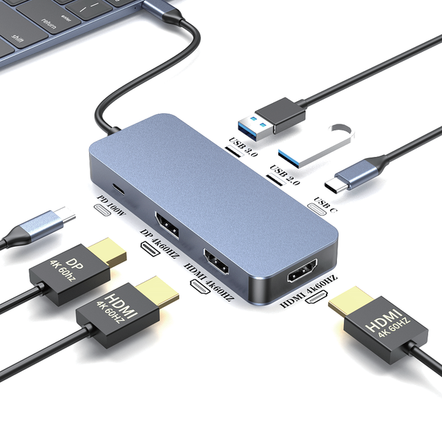 High Speed USB 2.0 Hub with 7 Ports for Data Transfer