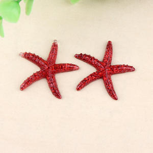 カスタムメイド40mmサイズカラーシミュレーションキラキラヒトデフラットバックレジンカボションヘッドバンドヘアクリップ用 - Product Image 5