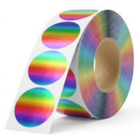 Rollo de 500 Etiquetas Adhesivas Personalizadas de 25 mm, Resistentes al Agua, Acabado Mate, Venta al por Mayor