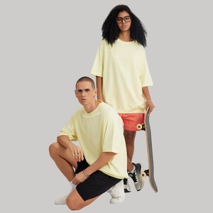 Custom Streetwear camiseta 235gsm 100% algodón de gran tamaño Drop Shoulder Luxury Blank Men's Top - Product Image 3