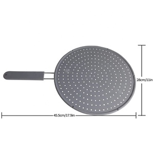 Pelindung Cipratan Minyak Multifungsi, Penutup Silikon Layar Percikan Minyak untuk Wajan Penggorengan - Product Image 3