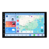 Autoradio Android universel 7 pouces 2 DIN avec CarPlay sans fil, GPS, radio FM/AM, commande au volant, caméra de recul, lecteur multimédia