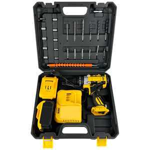 เครื่องมือไฟฟ้าไร้สาย21V พร้อมอุปกรณ์เสริม24ชิ้นและดอกสว่านพิเศษ1ชิ้นไขควงแบตเตอรี่ลิเธียมไร้สายสว่านกระแทก - Product Image 5