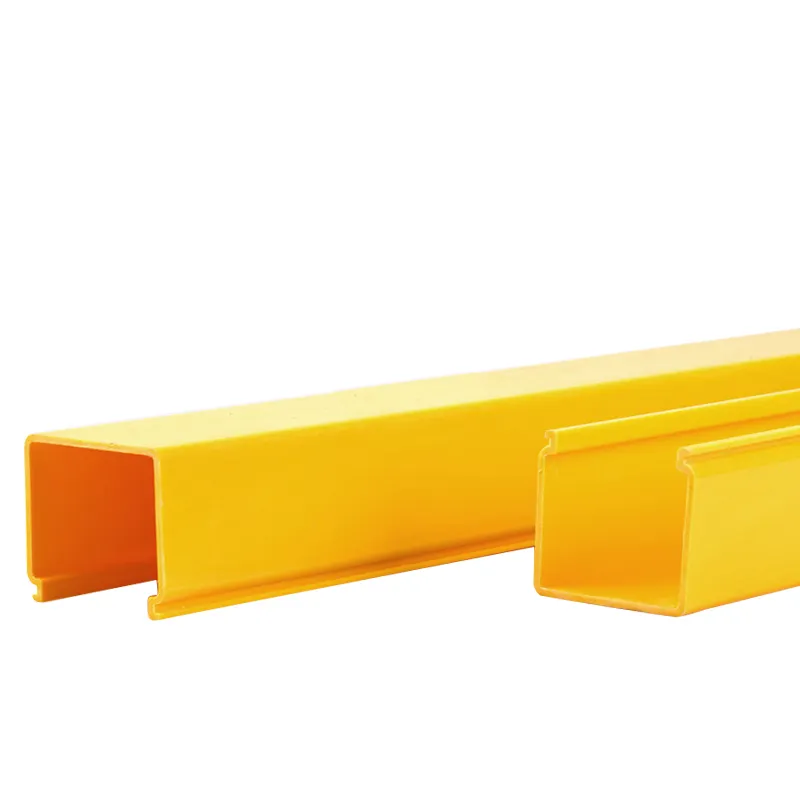 Yobest 사용자 정의 압출 PVC 덕트 노란색 플라스틱 섬유 광 케이블 트레이 장비 케이블 트렁킹