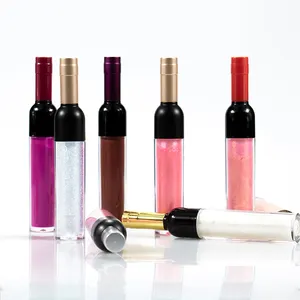 Neuankömmling Wein Rot Koreanischer Stil Lippenstift Rosa Lippe Für Frauen Make-up Flüssiger Lippenstift Lip gloss Rote Lippen Kosmetik
