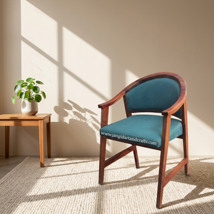 Modern Solid Wooden Hotel <b>Chairs</b> Armchair <b>Lounge</b> <b>Chair</b> Green Fabric Upholstered For Night Club Hotel Restaurant Farmhouse - Product Image 4