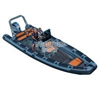 Bateau pneumatique rapide 760 Offshore pour 15 passagers, bateau pneumatique pour divertissements nautiques
