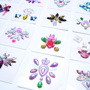 Lindas pegatinas decorativas DIY para pintar tatuajes <span class=keywords><strong>en</strong></span> cejas, cara y <span class=keywords><strong>frente</strong></span> para niñas, adolescentes y niños. - Product Image 5