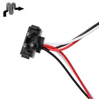 Fils avec connecteur femelle à 3 broches pour lentille étanche E-Mark UV PC ronde Indicateur de 4 pouces Turn Stop Tail 12 Volt