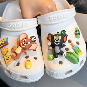 Gon22 phim hoạt hình mèo chuột nhựa Giày quyến rũ đầy màu sắc lỗ trẻ em giày trang trí bởi Faulkner - Product Image 1