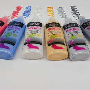 Pinturas Acrílicas Metálicas Paintway, 6 Colores, 37 ml, Modelo 16905, para Proyectos de Bricolaje, Textiles, Ropa, <span class=keywords><strong>Camisetas</strong></span>, Jeans, Bolsas, Lavadoras, Secadoras - Product Image 4