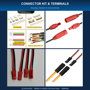 JST Molex SH GH zh <span class=keywords><strong>PH</strong></span> EH XH VH สายไฟฟ้าสายรัดทองแดงแกนเชื่อมต่ออะแดปเตอร์ Ip66ปรับแต่งได้ตามต้องการขนาดโรงงาน - Product Image 1