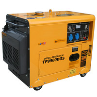 220V 380V 110V 5KVA 5KW 5.5KW 6KW 6.5KW 7KVA 8KW 10 KVA Portable Puissance Générateur Silencieux Diesel Générateur À Vendre