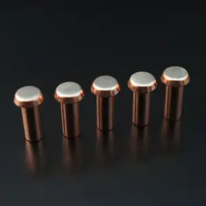 Electrical Contact Rivet Metal Silver Copper Bimetal Rivet Contact For Switch