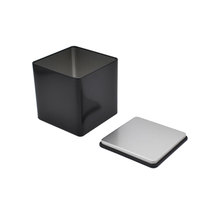 Boîte de rangement portable carrée colorée pour friandises, cadeaux, faveurs, thé en vrac, café, artisanat, boîte en métal