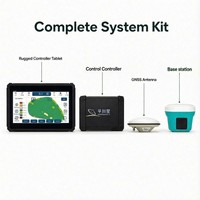 Système de nivellement de terrain GNSS GPS automatique avec contrôle de pente simple ou double, affichage 3D du terrain, précision ±2 cm, niveleuse agricole