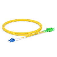 SC/APC-LC/UPC SM OS2 DX 2.0mm 3.0mm disesuaikan panjang kabel Drop serat optik kabel Patch patchcors untuk pusat Data